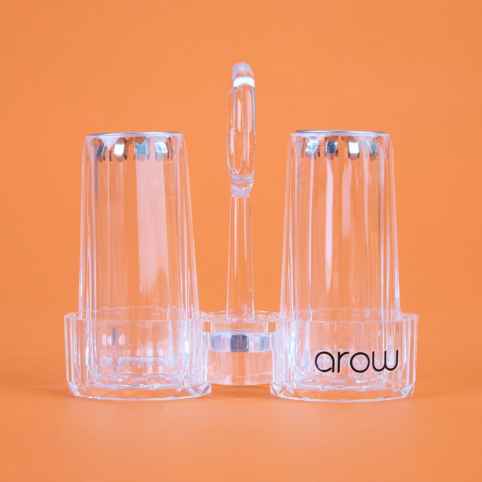 Akrilik Tuzluk Seti - Şeffaf - 7 cm