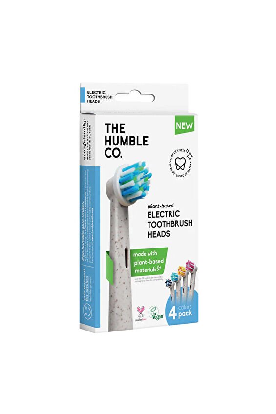 Humble Bitki Bazlı Malzemeden Elektrikli Diş Fırçası Başlığı 4 Adet