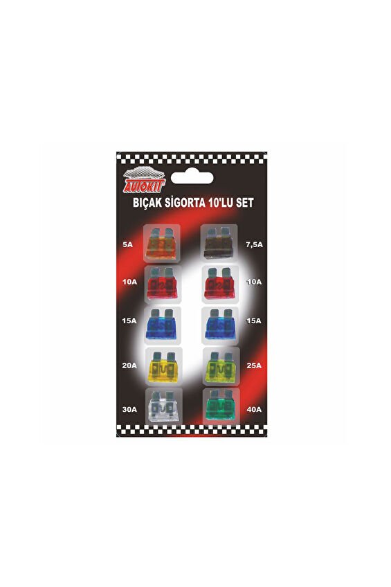 Oto Bıçak Sigorta 10'lu Set