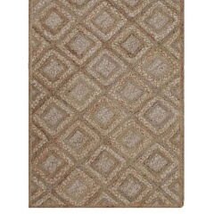 Home ET120 Bolero Jüt Örgü Halı - Natürel - 120x180 cm