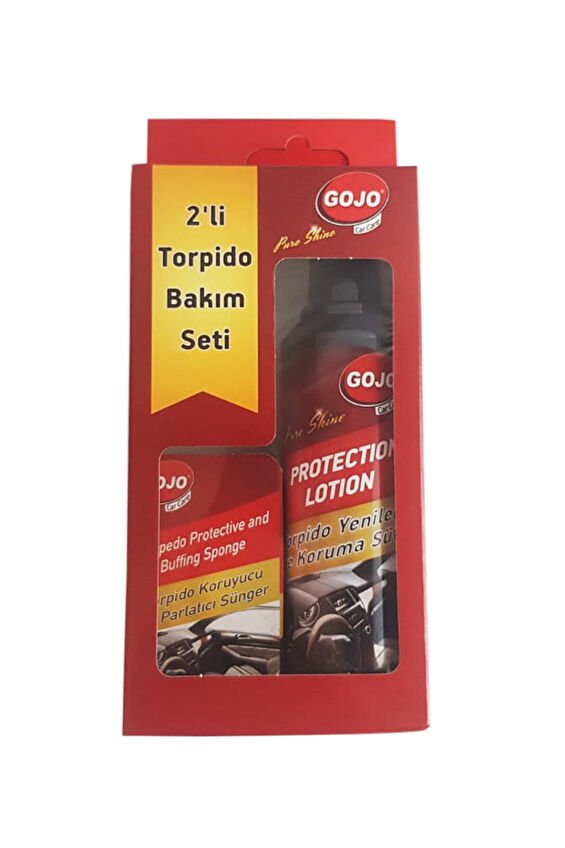 Gojo 2'Li Araç Bakım Seti( Torpido Sütü+Sünger)