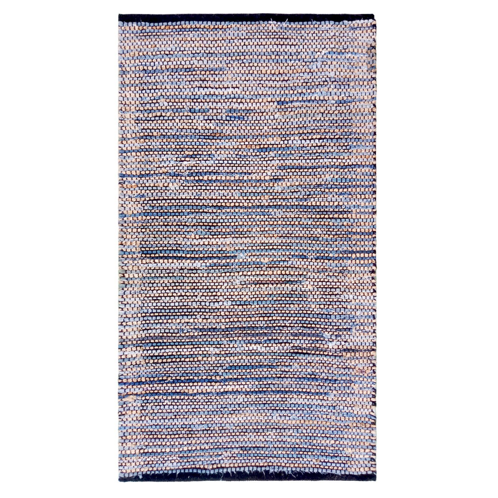 Home ET101 Etna Jüt Örgü Halı - Denim - Renkli - 80x140 cm