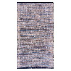 Home ET101 Etna Jüt Örgü Halı - Denim - Renkli - 80x140 cm