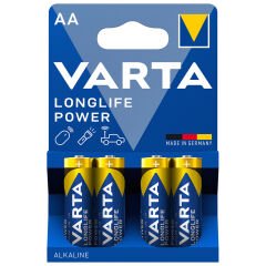Varta Longlife Power AA Kalem Pil 4'lü Paket (Alkalin)