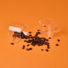 Glassware 6'lı Kahve Fincanı - Şeffaf