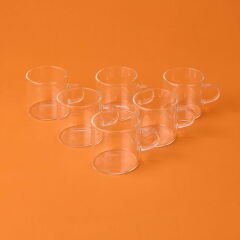 Glassware 6'lı Kahve Fincanı - Şeffaf