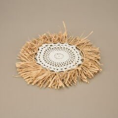 Deco Boho Dekoratif Süs - Bej - 40 cm