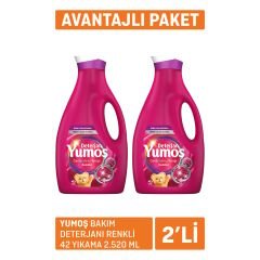 Yumoş Bakım Deterjanı Renkli 42 Yıkama 2 x 2.52 L