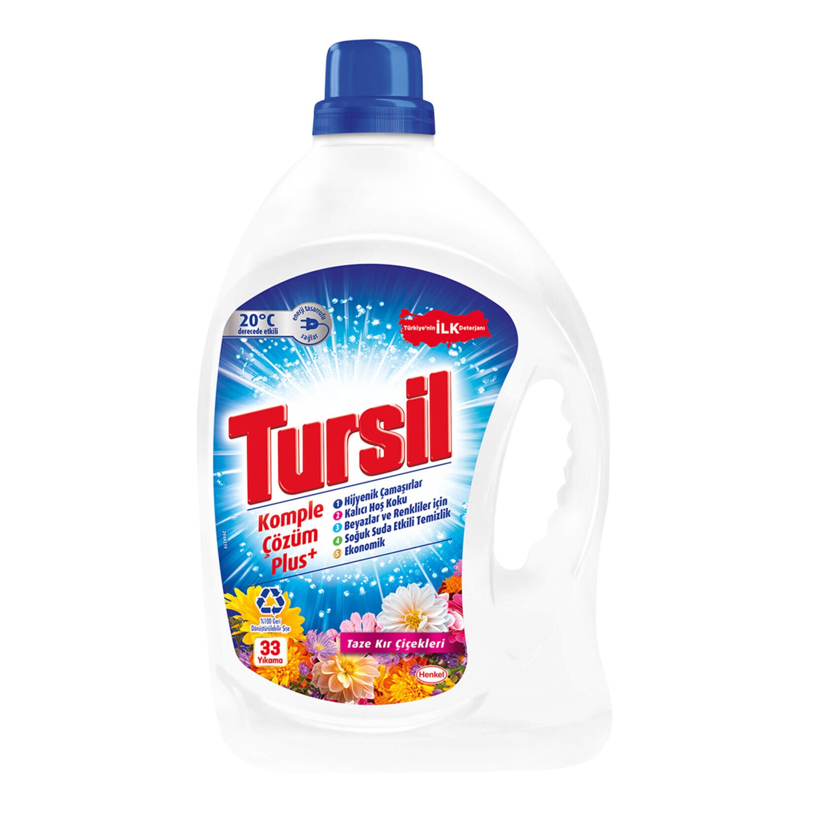 Tursil Jel Kır Çiçekleri 33 Yıkama 2.145 L
