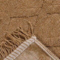 Soft Ruut Rutenna Halı - Bej - 80x150 cm