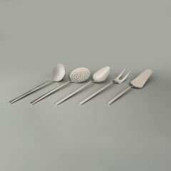 Milano 5 Parça Çelik Servis Seti - Inox