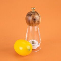 Akrilik Tuz Karabiber Öğütücü - Açık Kahverengi - 20 cm