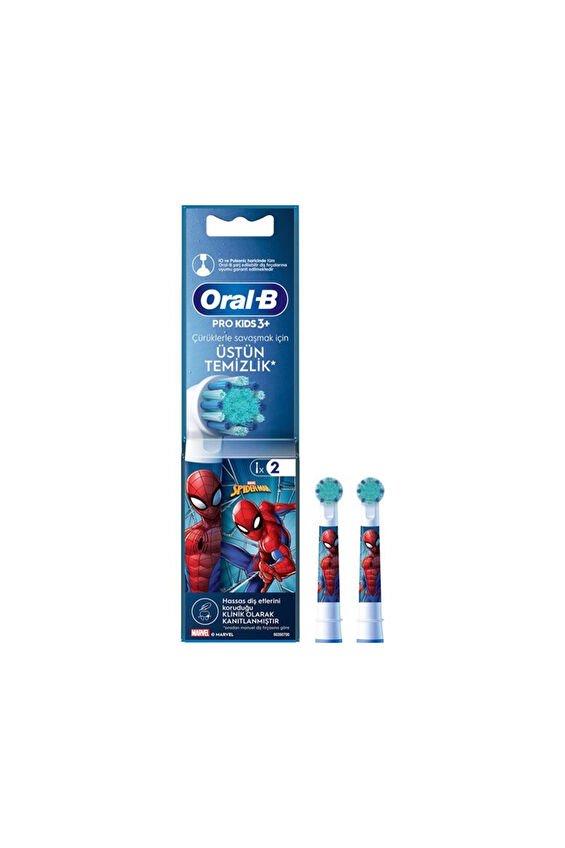 Oral-B Sarjlı Diş Fırçası Yedek Başlığı Spiderman 2'li