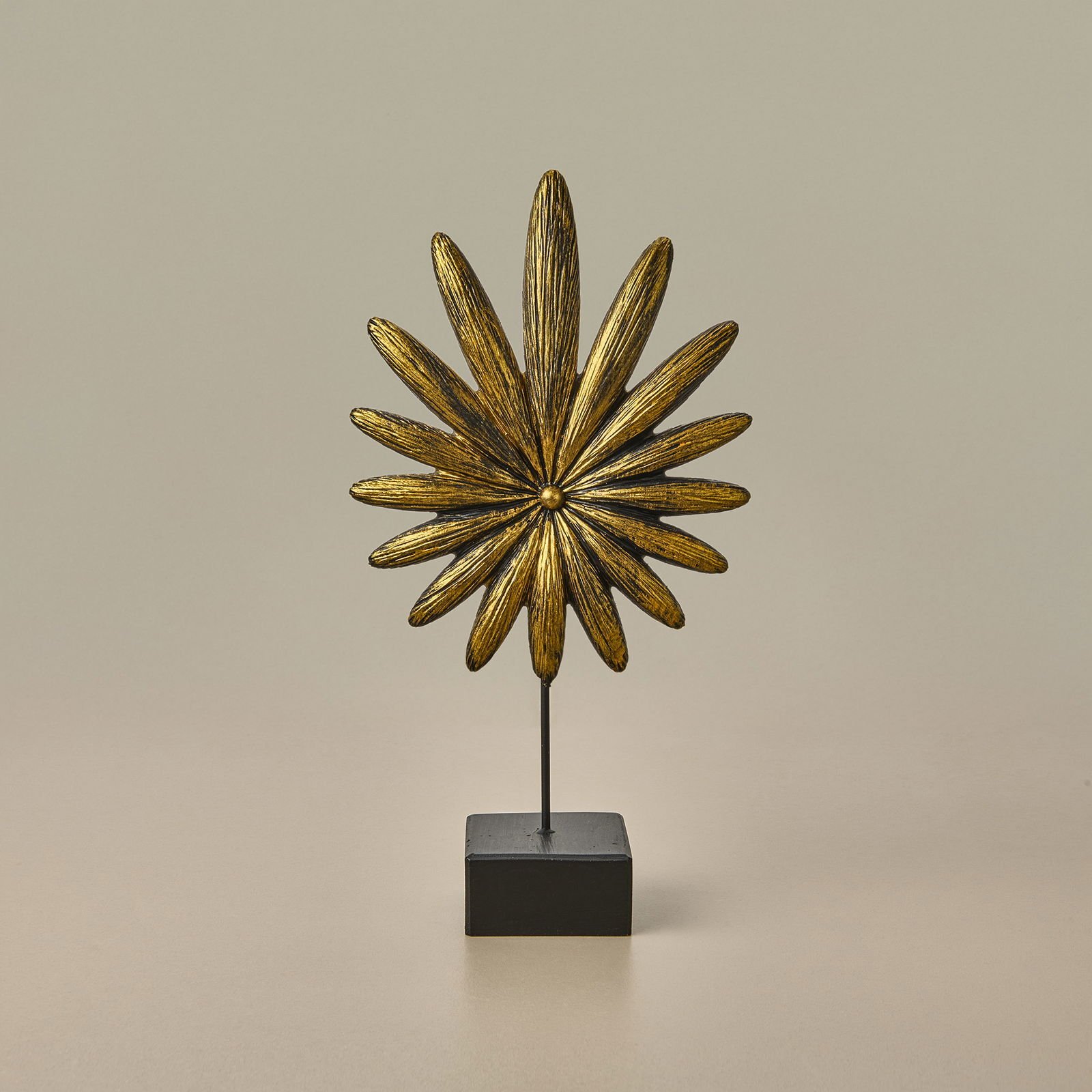 Deco Palmiye Dekor - Siyah / Altın - 34 cm