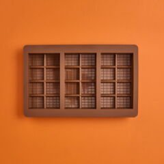 3'lü Dubai Çikolatası Kalıbı - Kahverengi