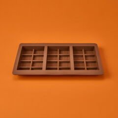 3'lü Dubai Çikolatası Kalıbı - Kahverengi