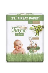 Baby Turco 2'li Fırsat Paketi (4) Maxi 82 Adet Bebek Bezi