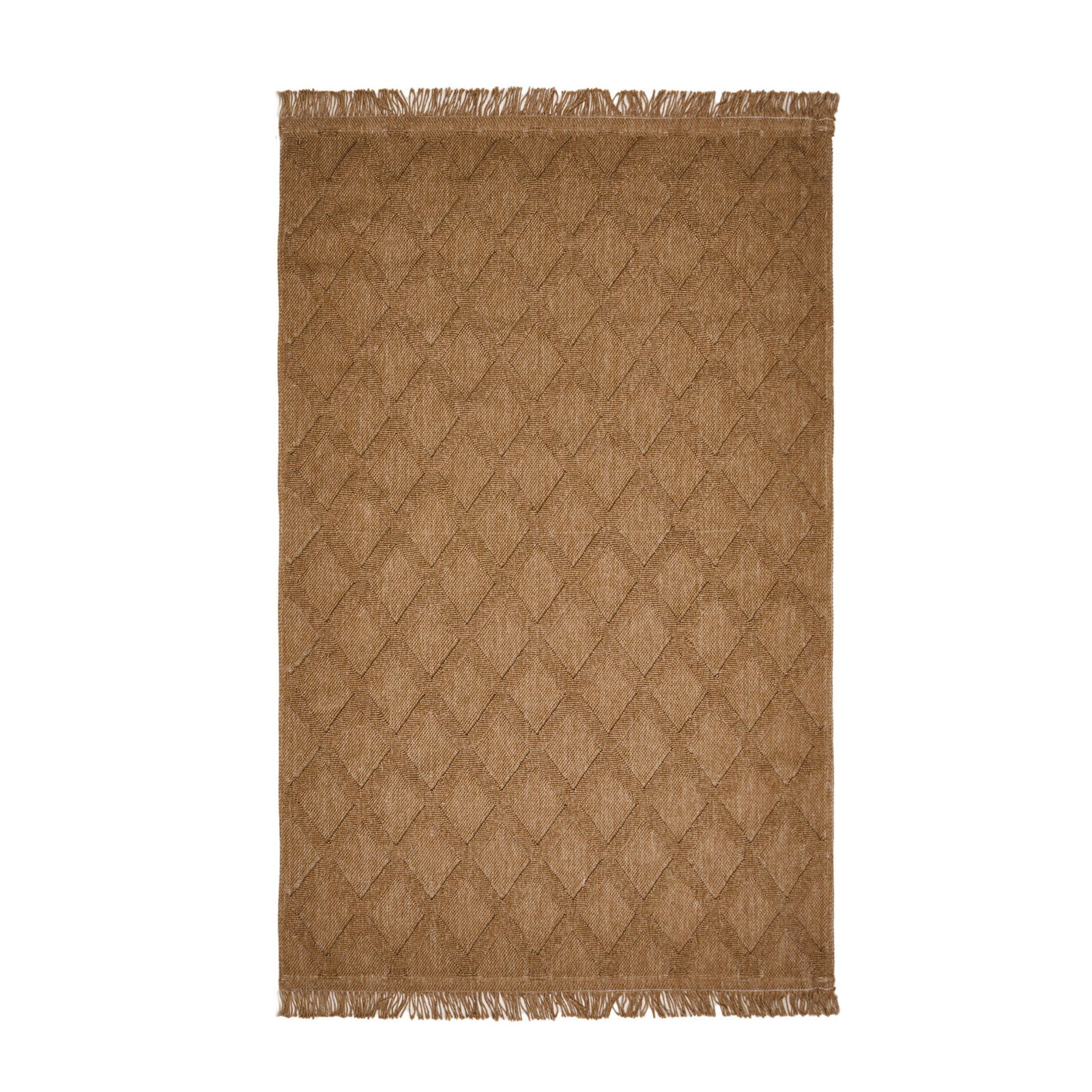 Soft Ruut Rutenna Halı - Bej - 120x180 cm