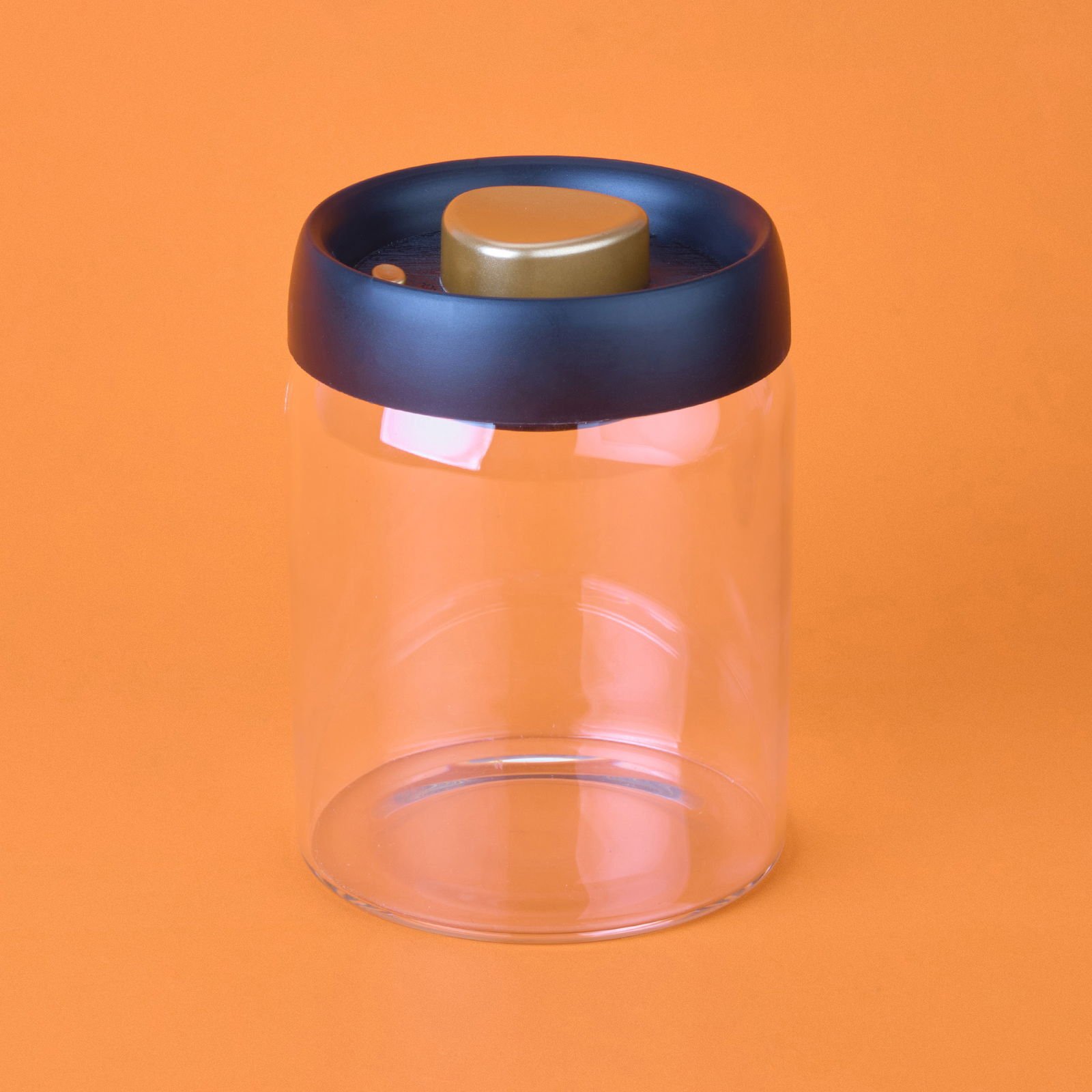 Frasco Vakumlu Saklama Kavanozu - Şeffaf / Siyah - 900 ml