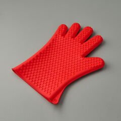 5 Parmak Fırın Eldiveni - Kırmızı