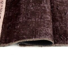 Kadife Patchwork Halı - Toprak - 80x150 cm