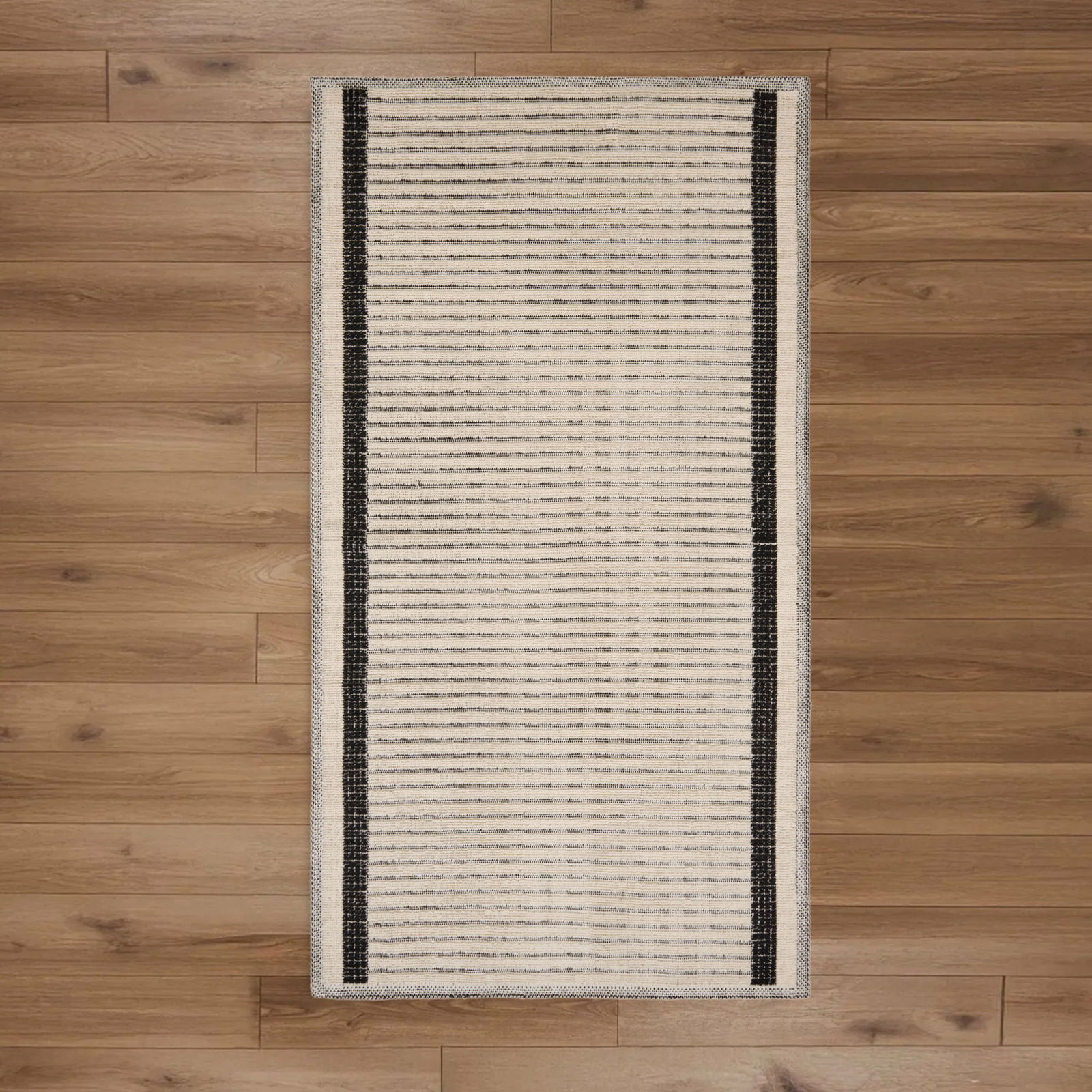 Soft Linya Dekoratif Halı - Ekru - 80x150 cm