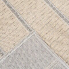 Soft Garis Dekoratif Halı - Ekru - 80x150 cm