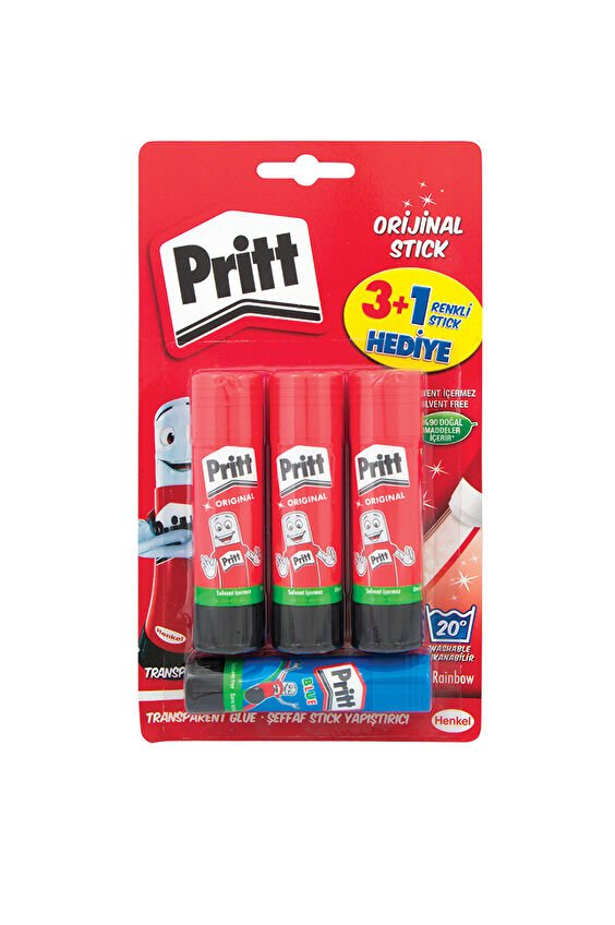 Pritt Yapıştırıcı 3x11 Gr + 10 Gr