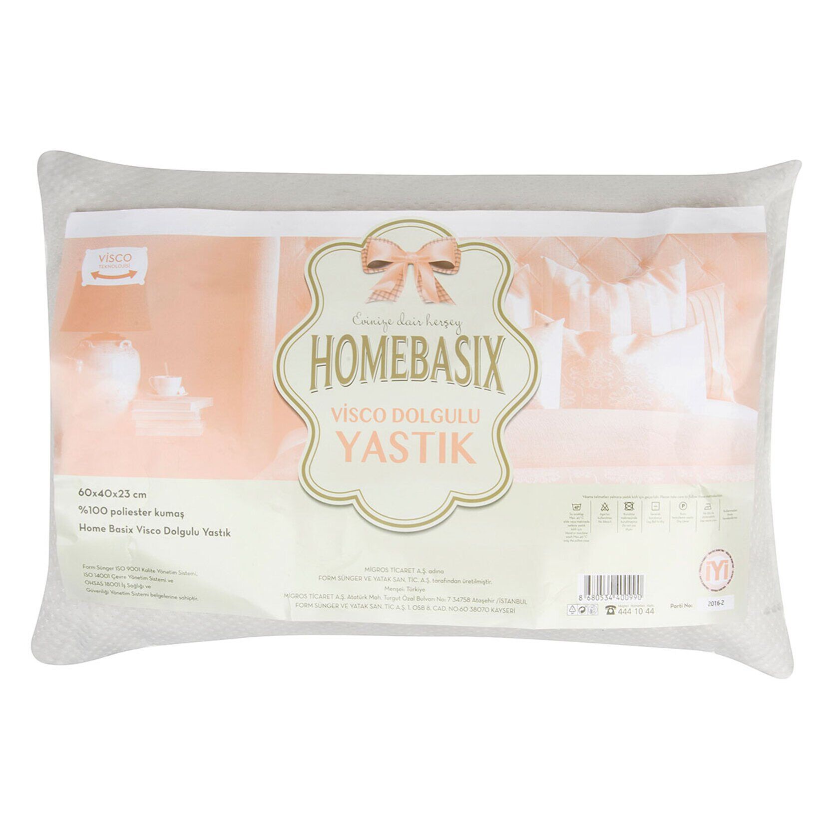 Homebasix Visco Ortopedik Yastık 60X40X23 Cm