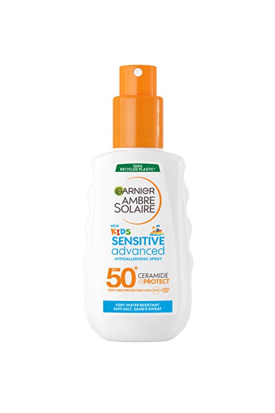 Garnier Ambre Solaire Sensitive Advanced Çocuk Hipoalerjenik Güneş Koruyucu Sprey SPF 50+ 150 ml