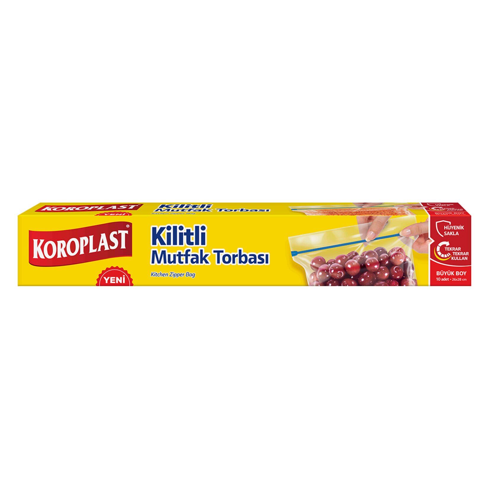 Koroplast Kilitli Mutfak Torbası Büyük Boy 10'lu