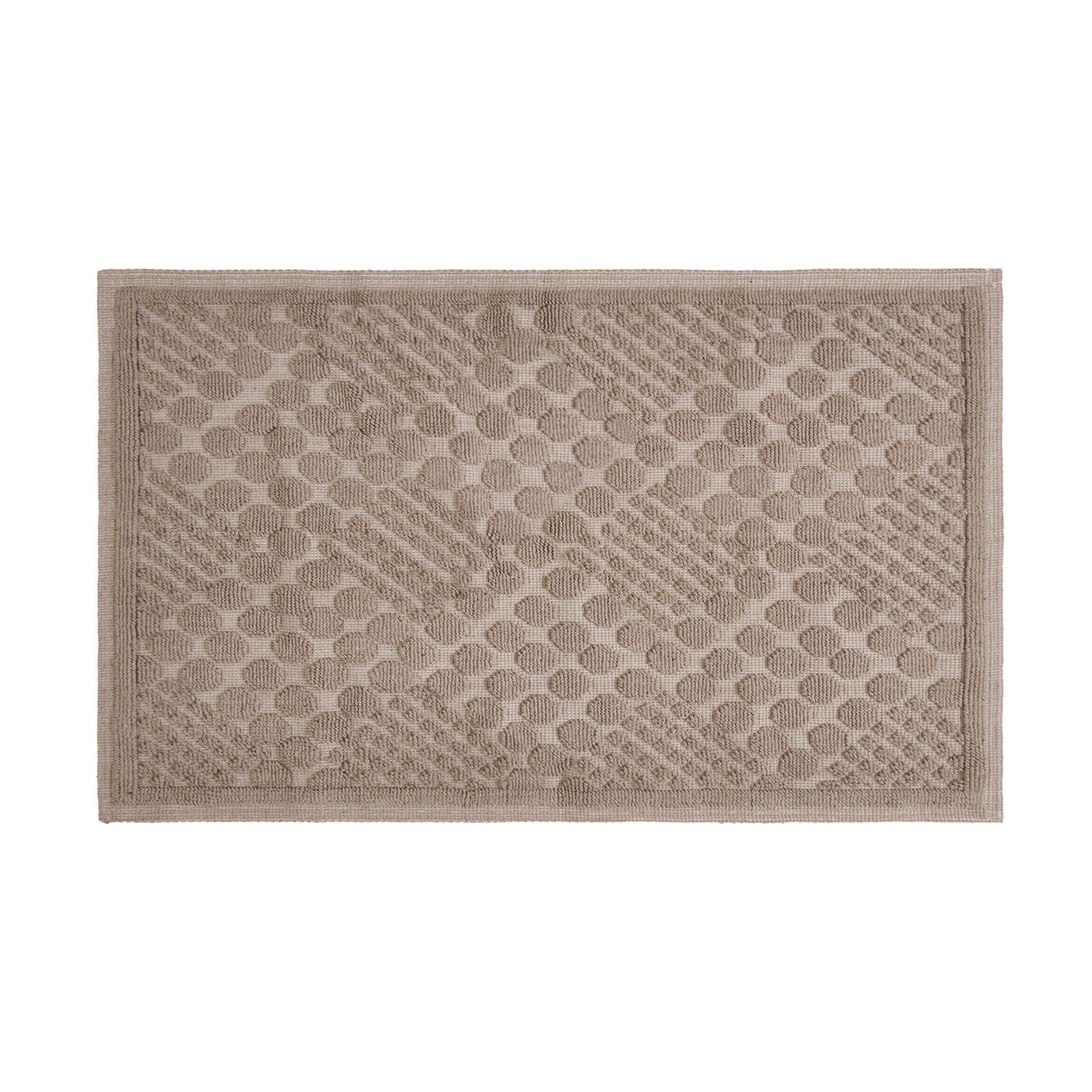 Soft Kağan 2'li Banyo Paspası - Bej - 60x100 cm + 50x60 cm