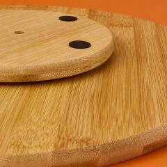 Bambu Döner Sunumluk - Açık Kahverengi - 31 cm