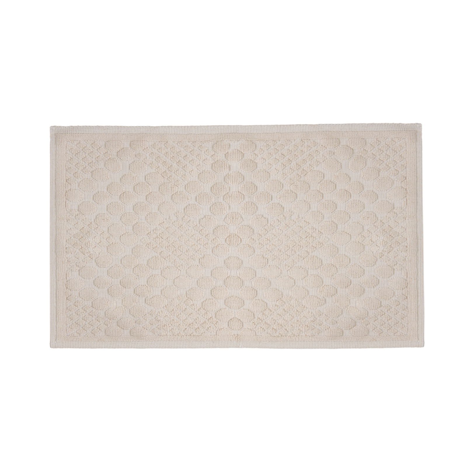 Soft Kağan 2'li Banyo Paspası - Ekru - 60x100 cm + 50x60 cm
