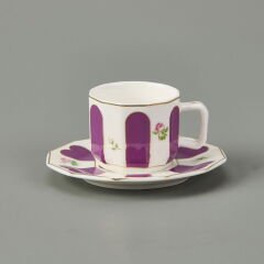 Acem 12 Parça Kahve Fincan Takımı - Renkli