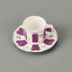 Acem 12 Parça Kahve Fincan Takımı - Renkli