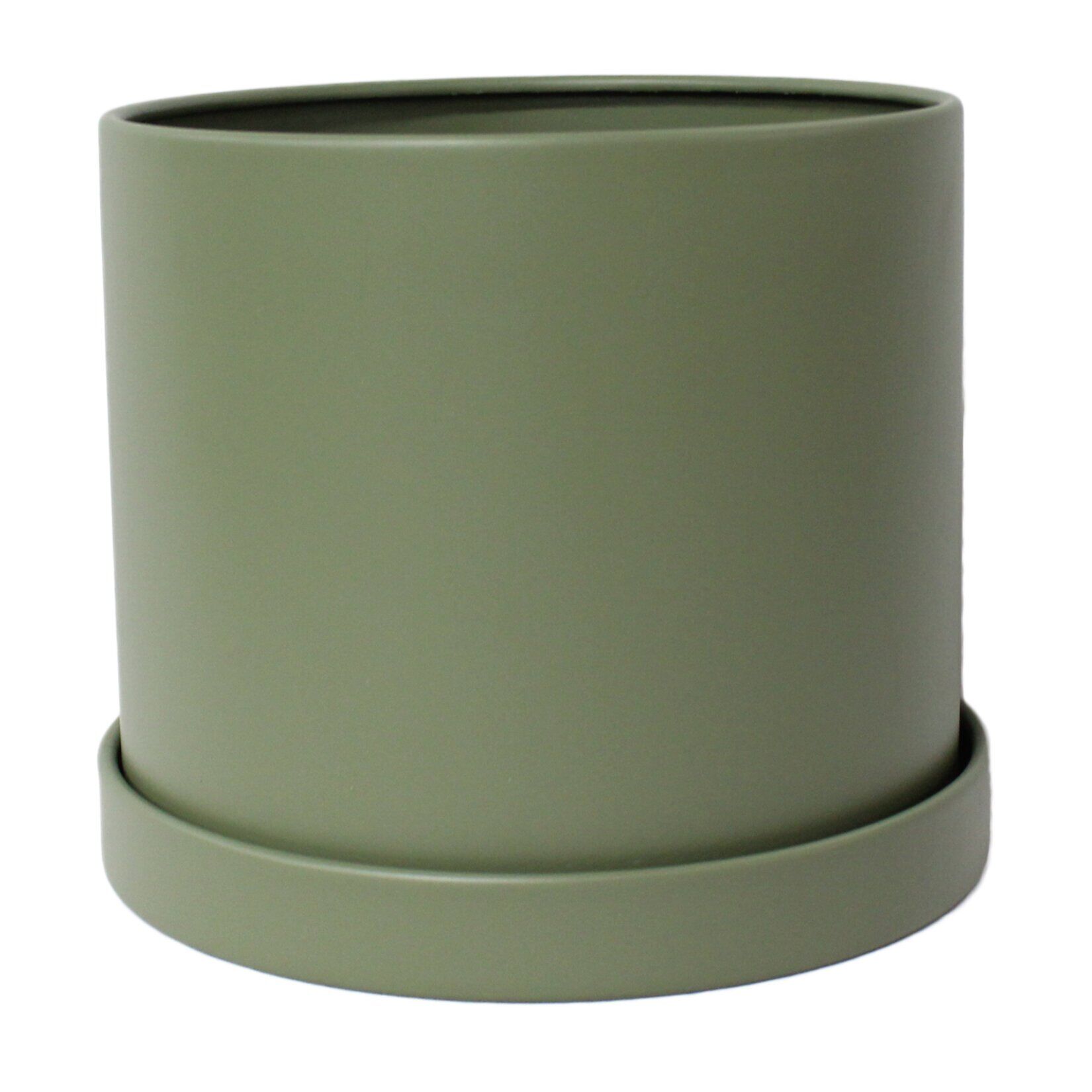 Gardenzone Silindir Metal Saksı 19 Cm