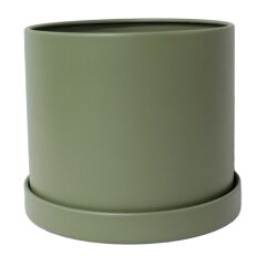 Gardenzone Silindir Metal Saksı 19 Cm