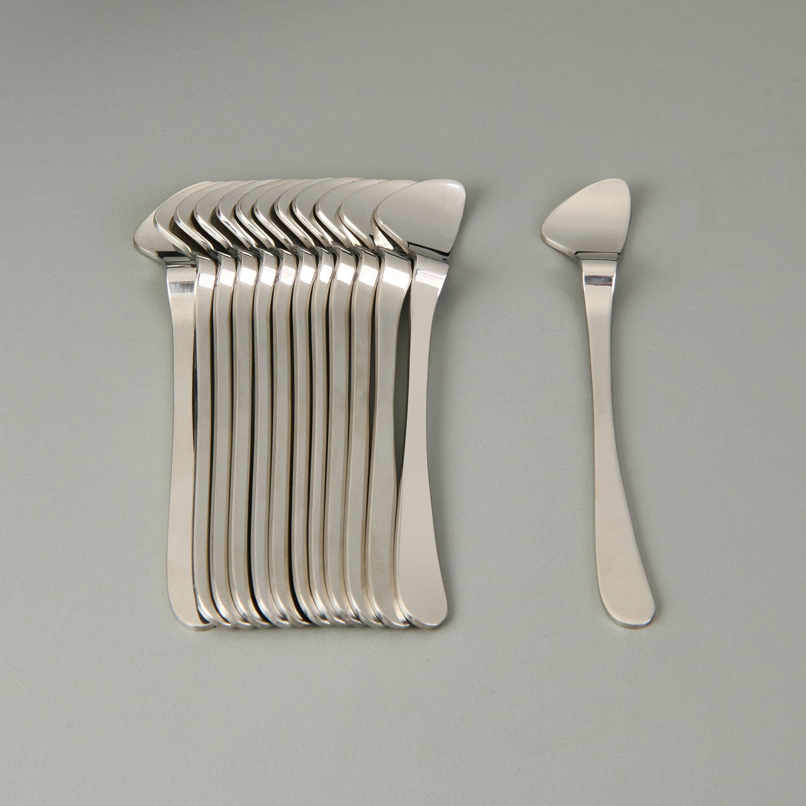 Sade 12'li Latte Kaşığı - Gümüş - 20,7 cm